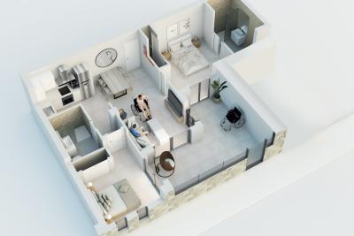 2 slaapkamer appartement in aanbouw in het centrum van N...